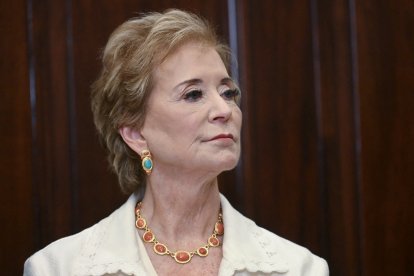 Linda McMahon en la Casa Blanca/ Jim Watson