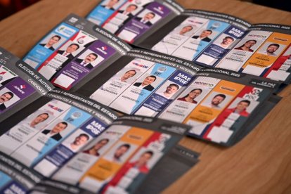 Las papeletas electorales de Bolivia