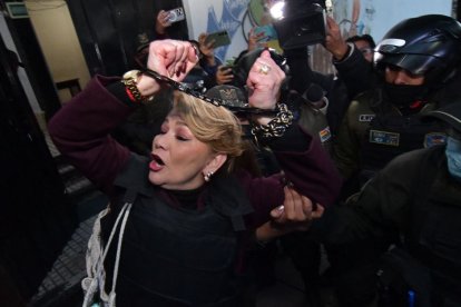 La expresidente boliviana Jeanine Áñez