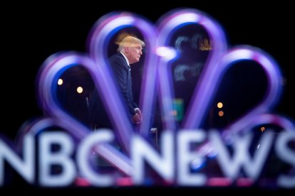 Imagen de Donald Trump en una entrevista de NBC News