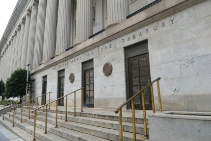 Imagen del Departamento del Tesoro en Washington