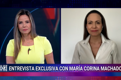 María Corina Machado conversa con Karina Yapor en Voz News