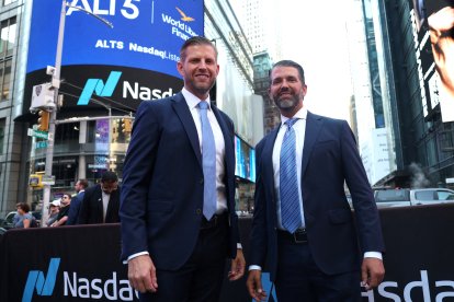 Eric y Donald Trump Jr. en Nueva York/ Timothy A. Clary