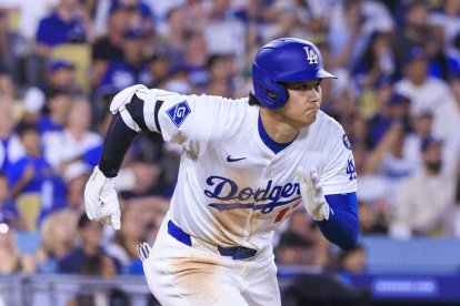 Shohei Ohtani, durante un partido de la temporada 2025