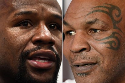 Floyd Mayweather Jr. y Mike Tyson