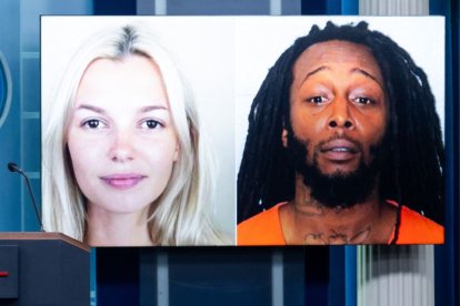 Iryna Zarustka y su presunto asesino, Decarlos Brown