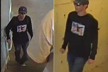 Imágenes de un sospechoso de haber asesinado a Charlie Kirk