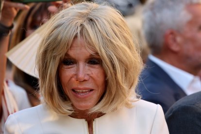 Brigitte Macron, en una ceremonia en julio de 2025