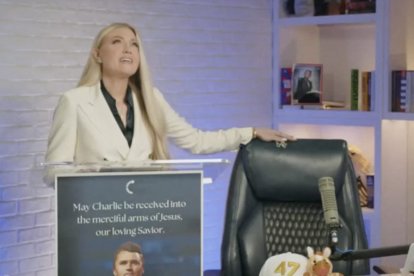 Erika Kirk, viuda de Charlie Kirk Picture supplied by JLPPA