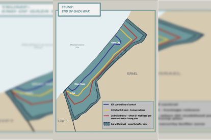 White House Gaza proposal map
