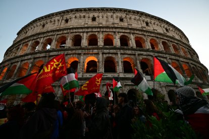 Protesta anti-Israel en Roma/ Tiziana Fabi