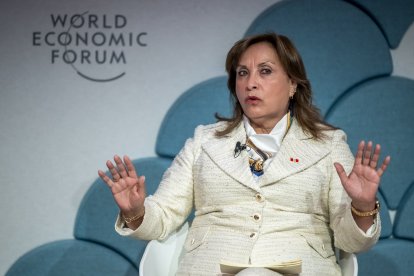 Dina Boluarte, en el Foro de Davos 2025