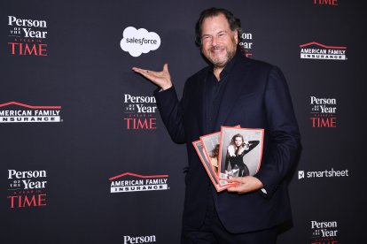 Marc Benioff asiste a A Year In TIME en The Plaza Hotel, Nueva York, NY, 12 de diciembre de 2023.