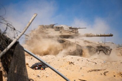 Israeli troops operating in the Gaza Strip.