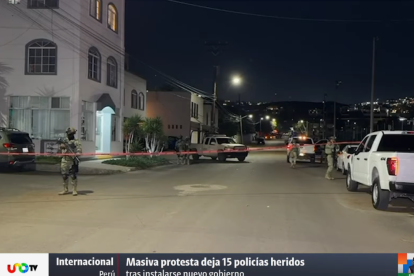 Captura de pantalla de los operativos tras un ataque al instalaciones de la Fiscalía en Baja California.