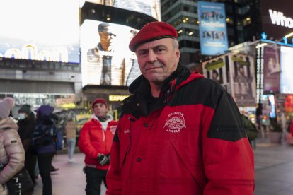 Curtis Sliwa en Times Square