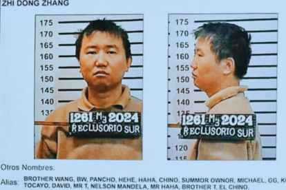 Ficha policial de Zhi Dong Zhang