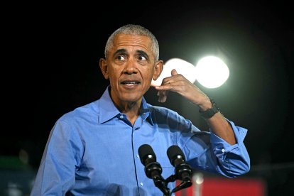 Obama en un acto de campaña/ Drew Angerer