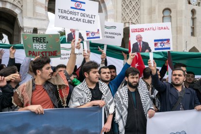 A pro-Palestine march at Istanbul University in Istanbul, Turkey on May 3, 2024. (Credit Image: © Tolga Uluturk/ZUMA Press Wire)