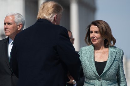 Donald Trump y Nancy Pelosi/ Saul Loeb