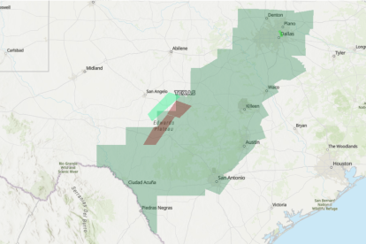 Zonas bajo riesgo de inundación en Texas NOAA 20/11