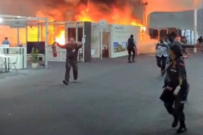 Incendio en el edificio donde se está celebrando la COP30 en Brasil