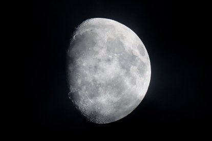 La Luna, fotografiada desde un observatorio. Imagen de archivo