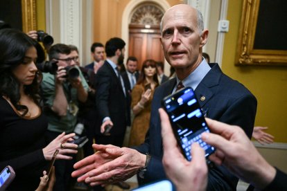 Senator Rick Scott, one of the Republicans who have called for an investigation into 'Operation Allies Welcome'. File archive