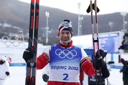 Alexander Bolshunov, esquiador de fondo ruso, en los JJOO de Invierno Pekín 2022