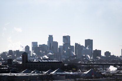 A view of the city skyline on January 30, 2019 in Minneapolis, Minnesota.