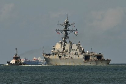 The USS Gravely, a US Navy warship