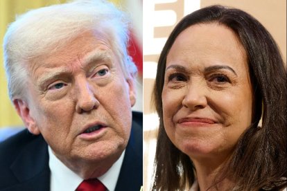 Donald Trump y María Corina Machado