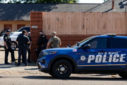 Imágenes de agentes federales y policías en Memphis (Archivo)