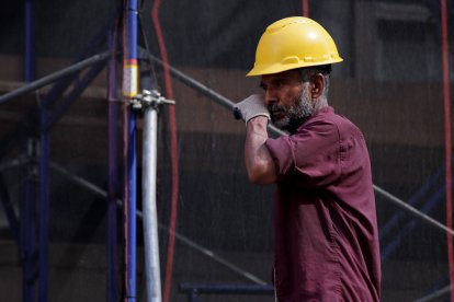 Un trabajador de la construcción en Nueva York (Archivo)