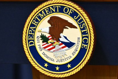 The seal of the US Department of Justice (Files)
