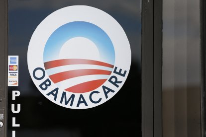 Logo de Obamacare en una compañía de salud en Miami/ Rhona Wise