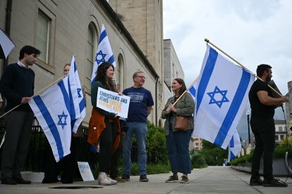 Civiles en una marcha a favor de Israel en Washington DC/ Drew Angerer