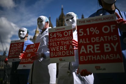 Activistas por los derechos de las personas con discapacidad en Londres