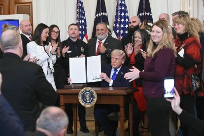 Donald Trump en la Casa Blanca/ Saul Loeb