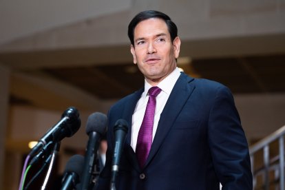 Marco Rubio, during an appearance after the start of the conflict with Iran