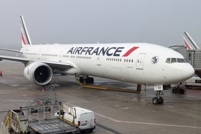 Una aeronave de la flota de Air France, modelo Boeing 777 (Archivo)