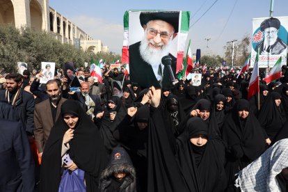 An anti US-Israel demonstration in Tehran on March 6, 2026