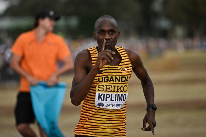 El atleta de Uganda Jacob Kiplimo durante una carrera (Imagen de archivo)