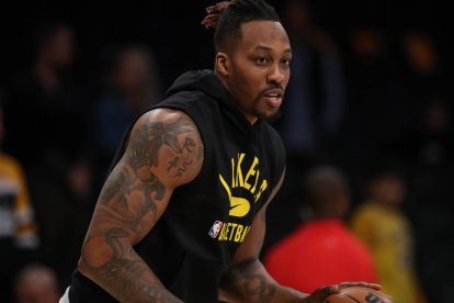 Dwight Howard, durante su tercera etapa en los Los Angeles Lakers