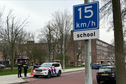 Escuela judía en Ámsterdam, donde se reportó una explosión