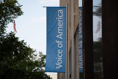 Sede de Voice of America (VOA). Imagen de archivo