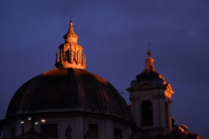 La cúpula de la iglesia de Santa Maria dei Miracoli en Roma