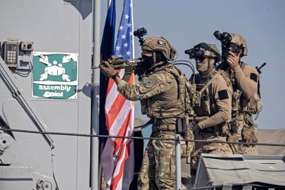 Soldados de las Fuerzas Armadas, durante una operación de rescate. Imagen de archivo