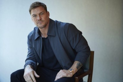 Alan Ritchson posa para un retrato con motivo de la promoción de "Reacher" el lunes 17 de febrero de 2025 en Nueva York