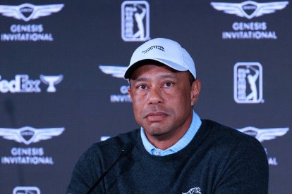 Tiger Woods is involved in a rollover car accident in Jupiter, Florida.